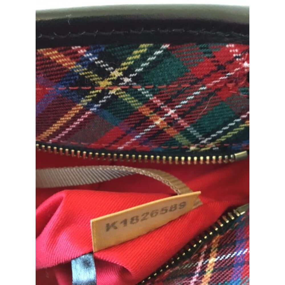 Dooney & Burke Red Plaid Tartan Tote w/Black Leather Trim NWOT - Picture 7 of 11